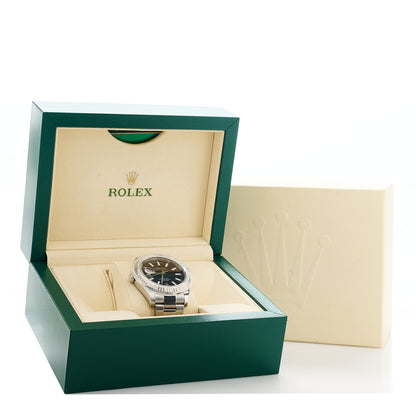 Rolex Stainless Steel 18K White Gold 41mm Oyster Perpetual Datejust Watch Black 116334 5 of 5