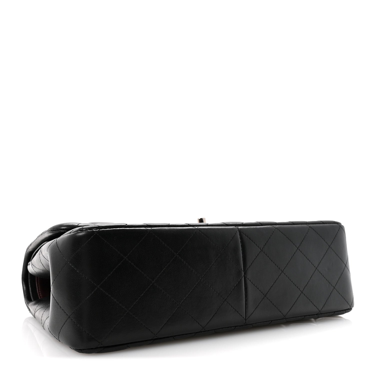Chanel Lambskin Quilted Jumbo Double Flap Black 4 of 12