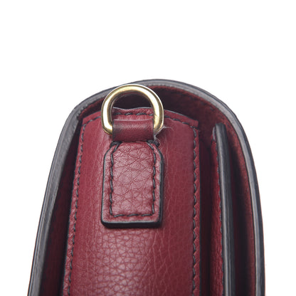 Christian Dior Grained Calfskin Dio(r)evolution Flap Bag Dark Red 11 of 15