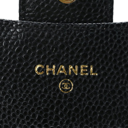 Chanel Caviar Quilted Flap Card Holder Wallet Black 5 of 8