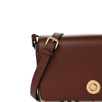 Burberry Calfskin Vintage Check New Hampshire Bag Archive Beige Tan 8 of 13