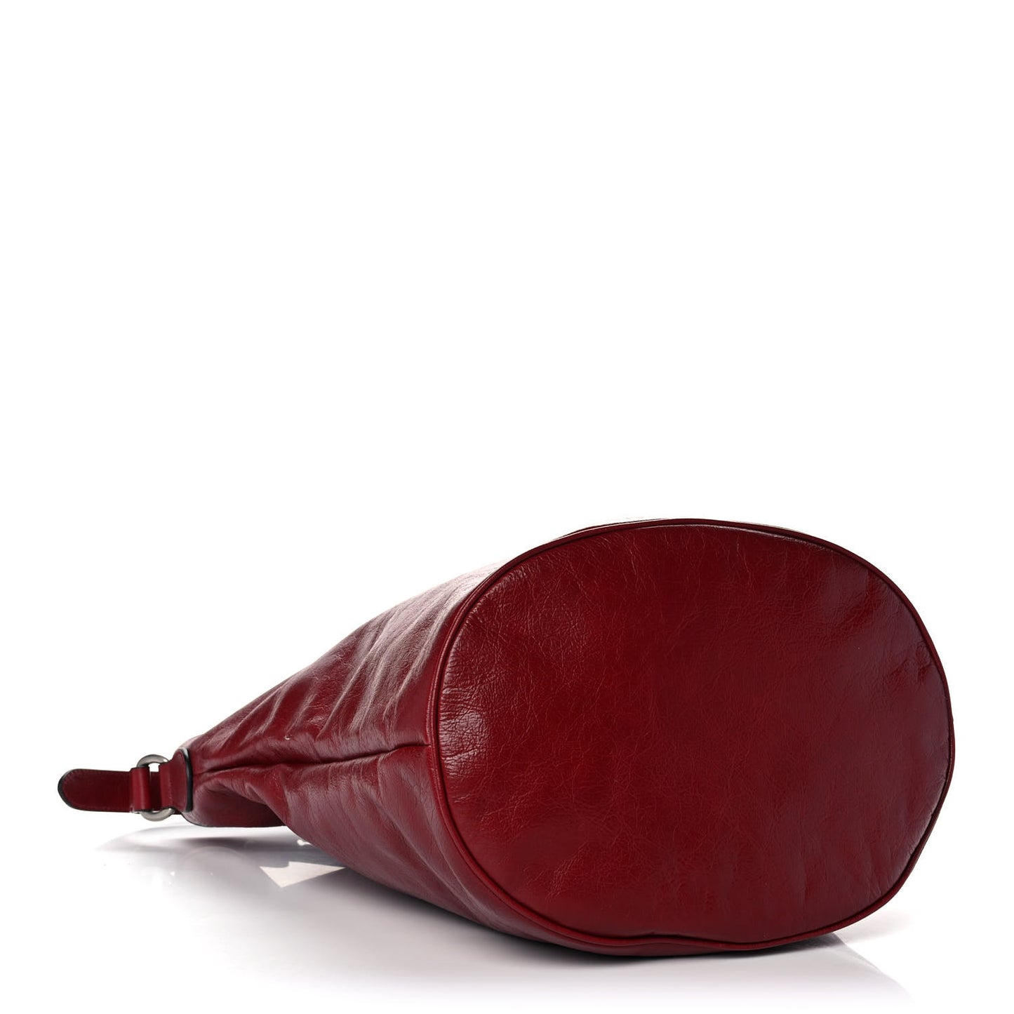 Fluffy Calfskin Morpheus Hobo Shoulder Bag Red