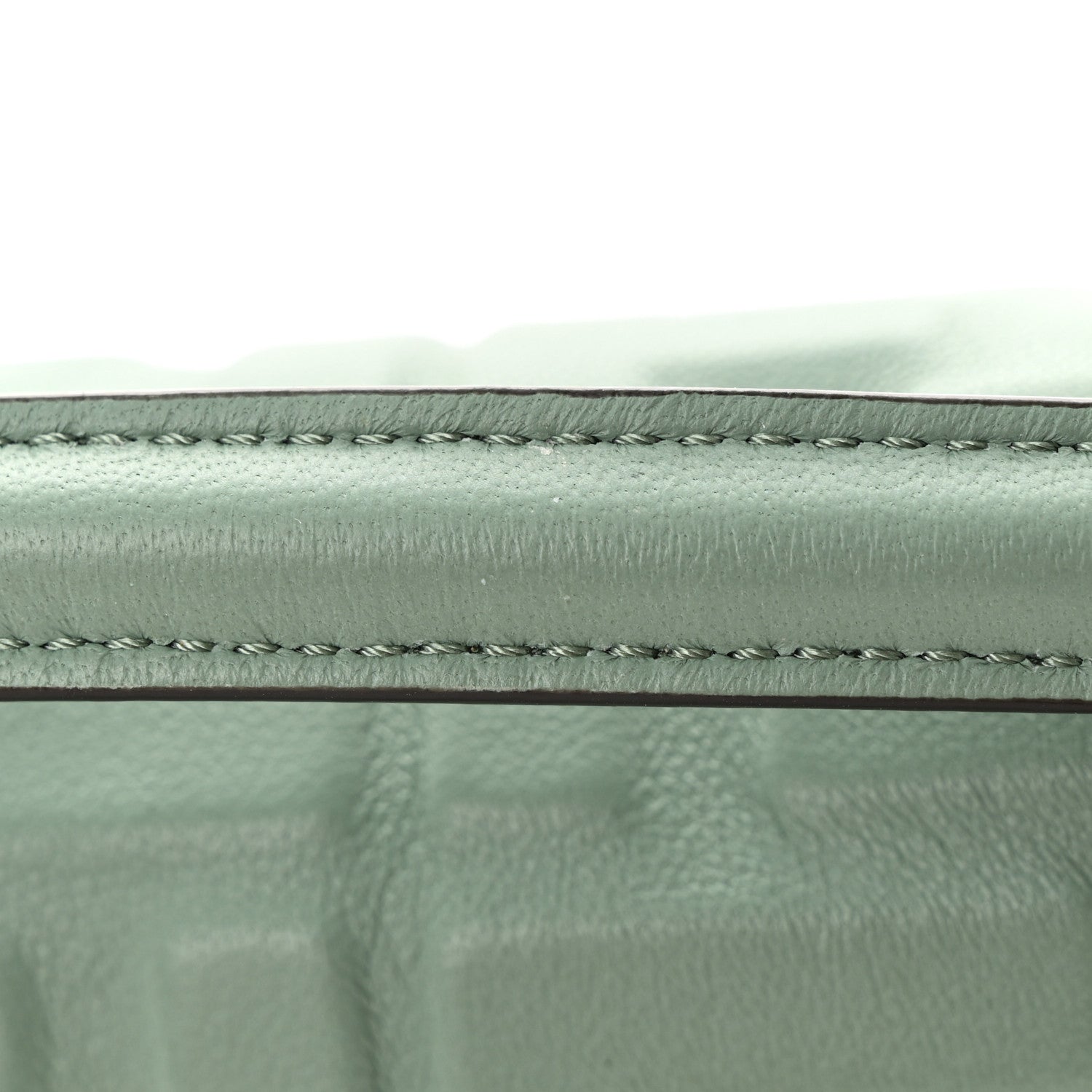 Fendi Nappa FF 1974 Embossed Mini Baguette Menta 14 of 16