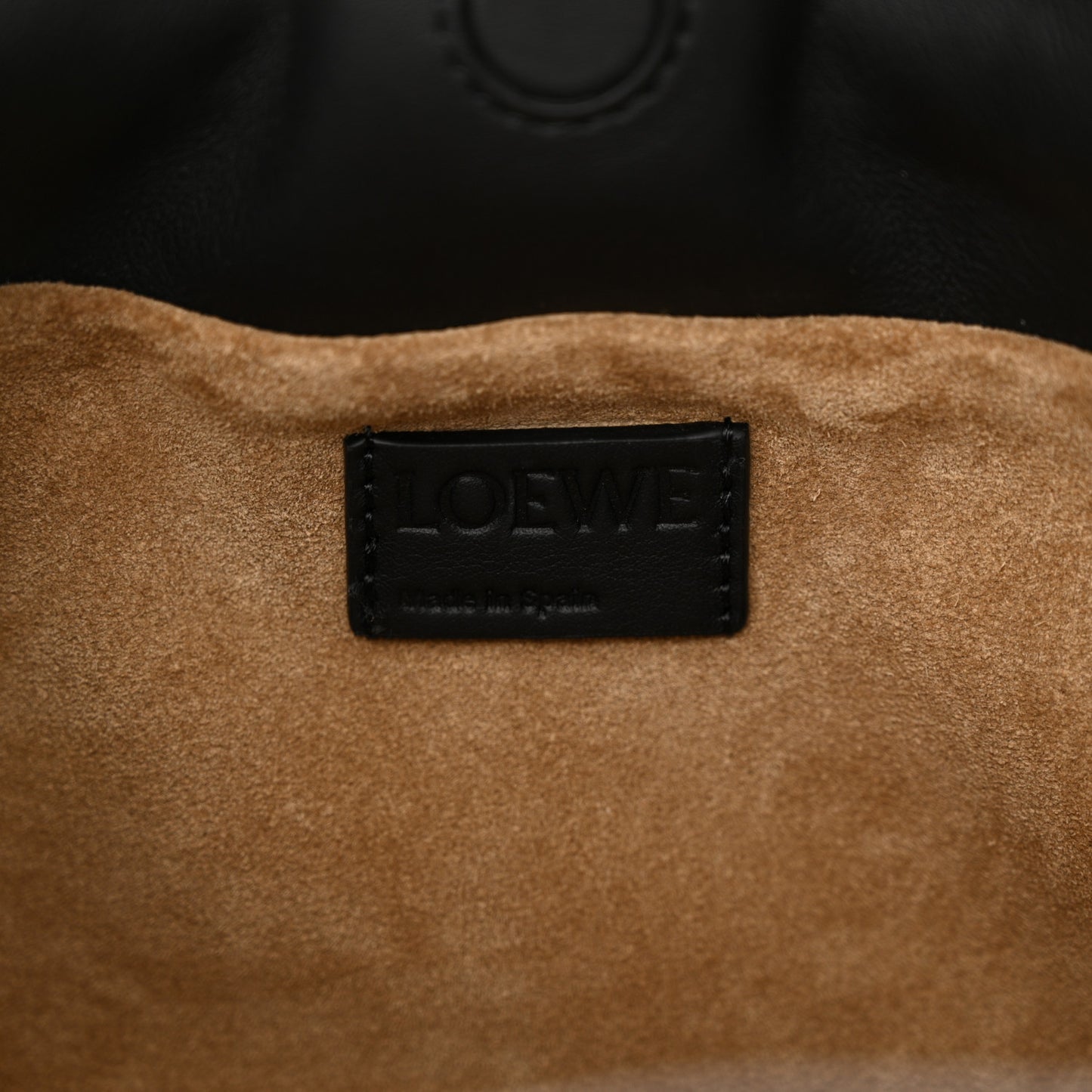 Nappa Calfskin Mini Flamenco Knot Clutch With Chain Black