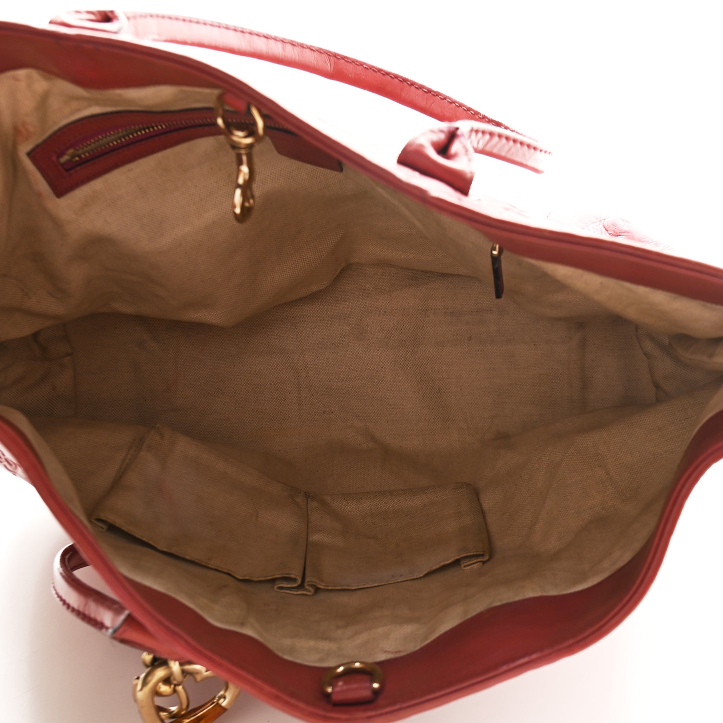 Guccissima Large Heart Bit Charm Top Handle Tote Pink