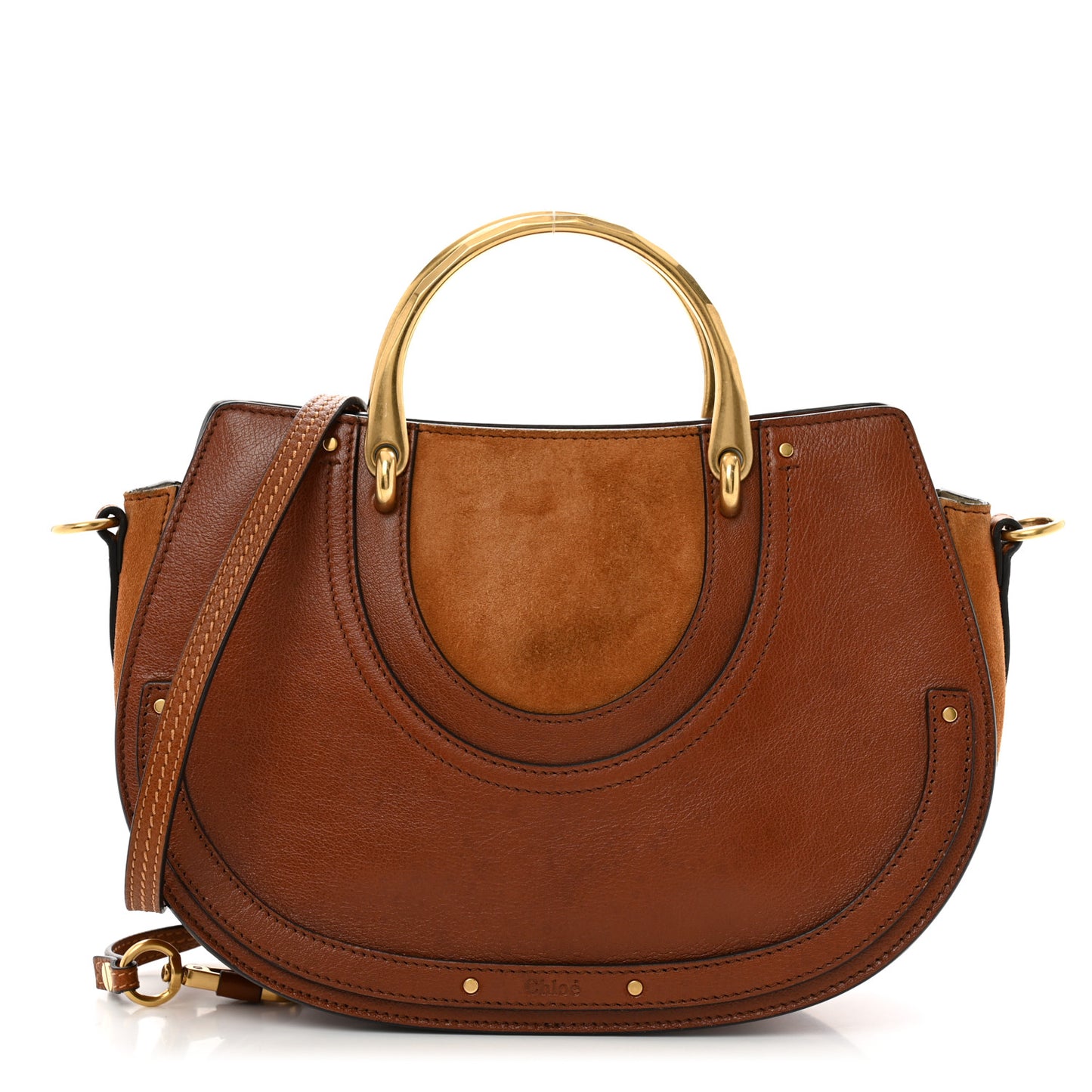 Calfskin Suede Medium Pixie Shoulder Bag Saffron Red