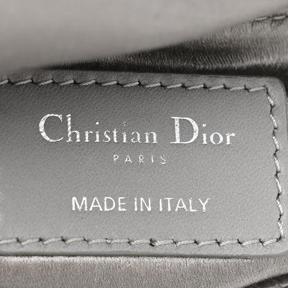 Christian Dior Satin Crystal Cannage Mini Lady Dior Gray 6 of 14