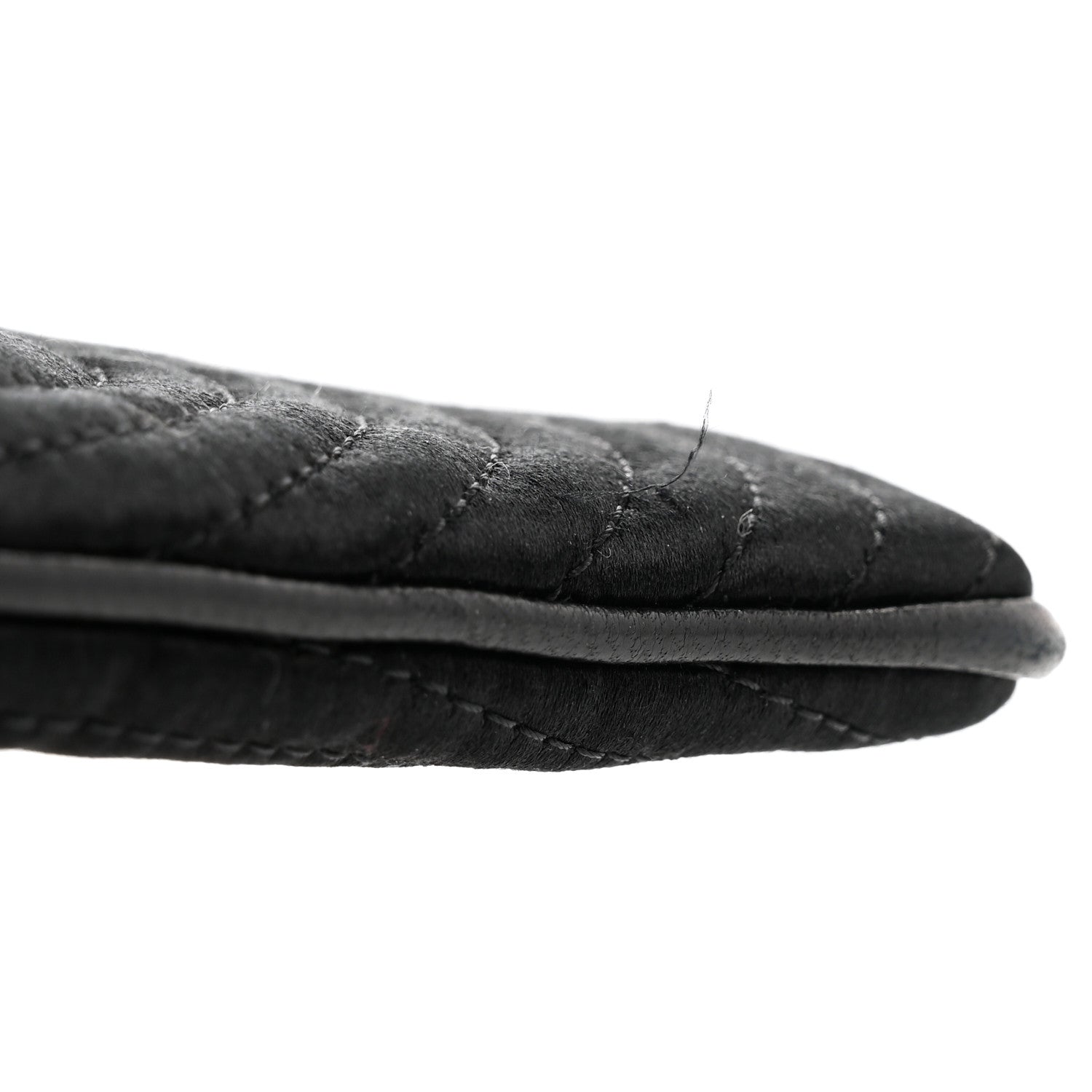 Chanel Satin Camellia Evening Bag Black 9 of 9