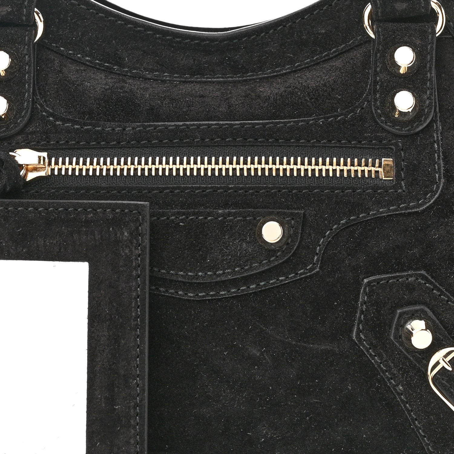 Balenciaga Baby Daim Suede Marble Hardware Mini City Black 8 of 11