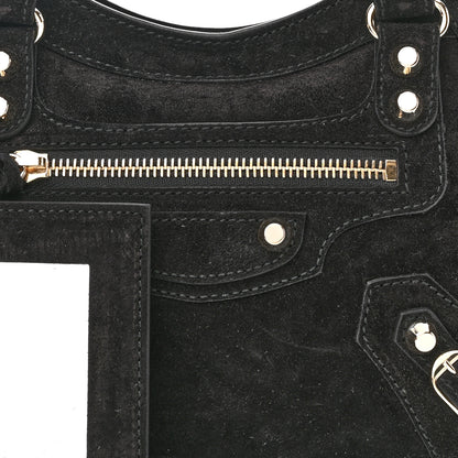 Balenciaga Baby Daim Suede Marble Hardware Mini City Black 8 of 11