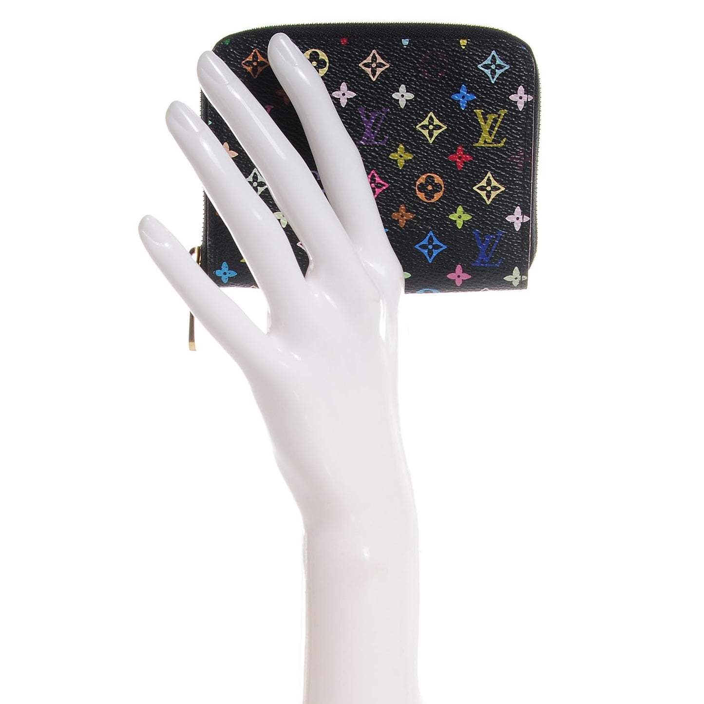 Monogram Multicolor Zippy Coin Purse Black Violet