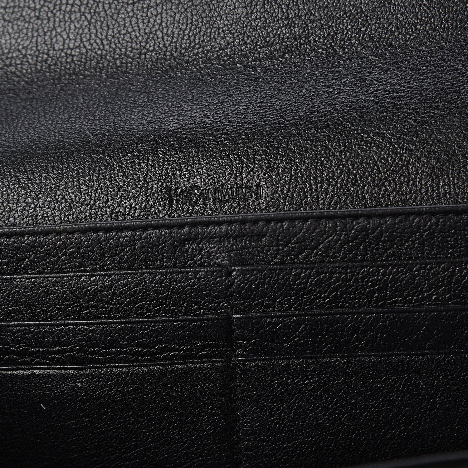Saint Laurent Chevre Belle De Jour Flap Wallet Black 5 of 5