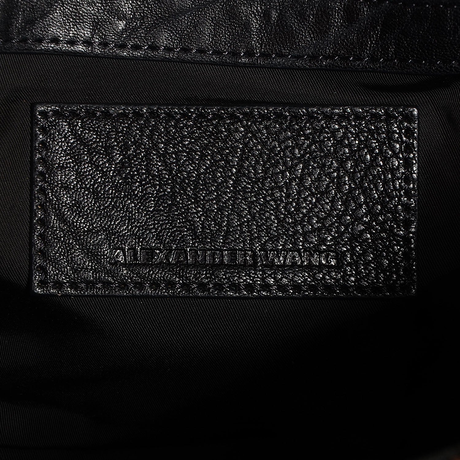 Alexander Wang Pebbled Lambskin Rockie Black w Rose Gold Hardware 6 of 6