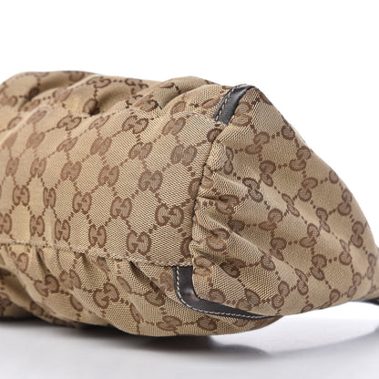 Gucci Monogram Medium D Gold Ring Hobo Dark Brown 7 of 10