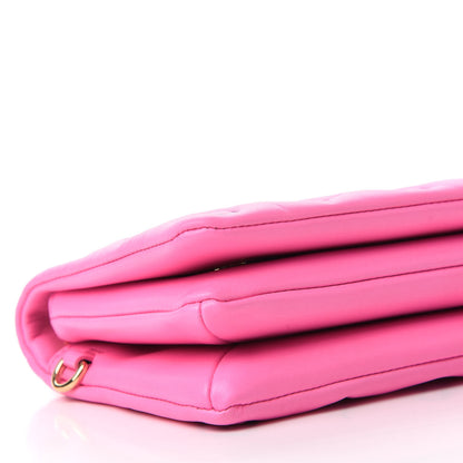 Louis Vuitton Lambskin Embossed Monogram Vuittamins Pochette Coussin Rose Violet 6 of 10