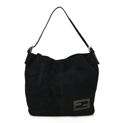 Fendi Suede Hobo Black 1 of 9