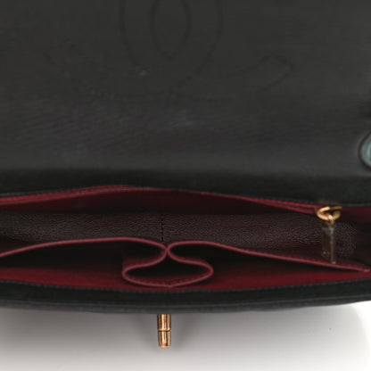 Chanel Shiny Goatskin Diagonal Quilted Small Flap Black 7 of 11