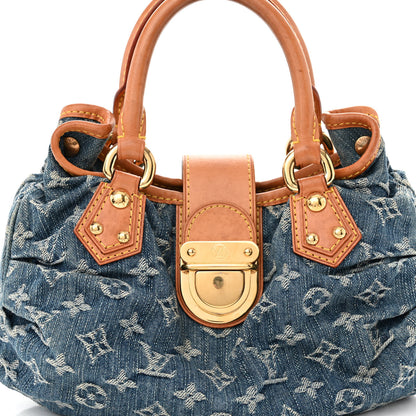 Louis Vuitton Monogram Denim Pleaty Blue 7 of 9