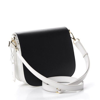 MCM Visetos Calfskin Small Patricia Crossbody Bag Cognac Black White 3 of 10