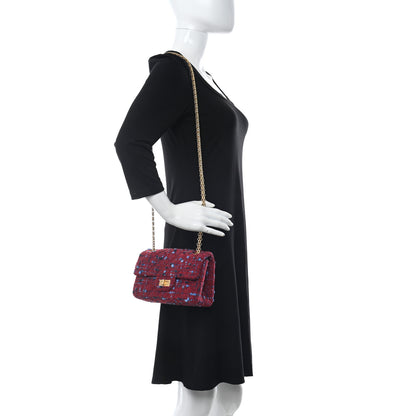Chanel Tweed Quilted 2.55 Reissue Mini Flap Red Multicolor 2 of 10