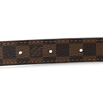Louis Vuitton Mini Damier Ebene 25mm LV Initiales Belt 80 32 5 of 6