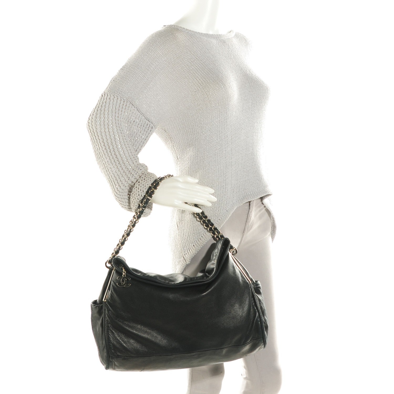 Chanel Lambskin Large Ultimate Soft Tote Black 3 of 9