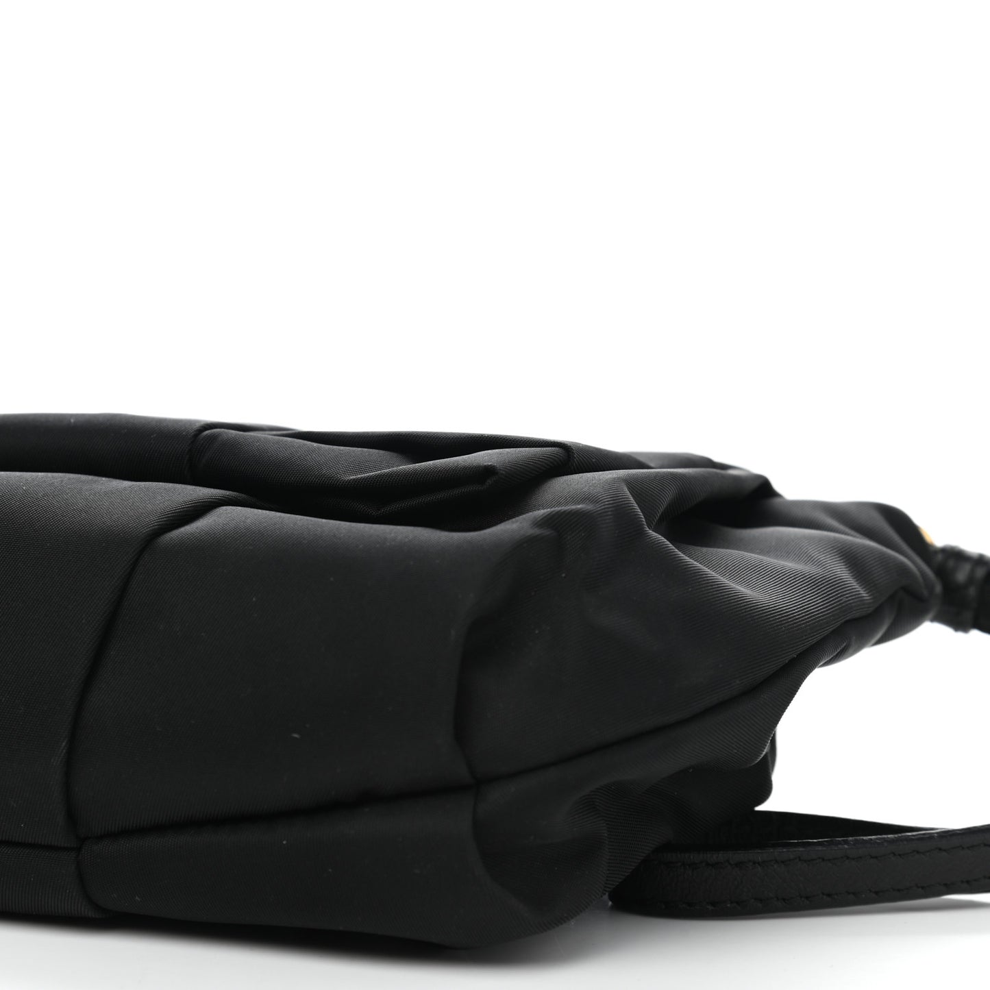 Tessuto Nylon Bow Wristlet Black