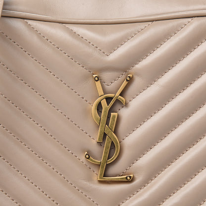 Saint Laurent Calfskin Matelasse Monogram Lou Camera Bag Nude Powder 10 of 11