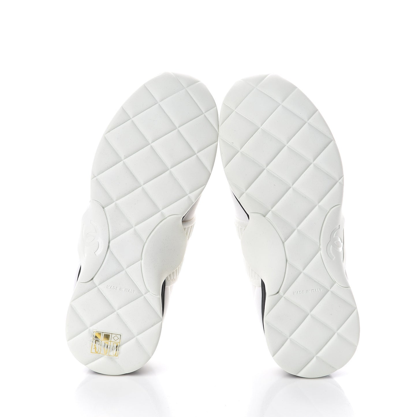Stretch Fabric CC Sneakers 35 White