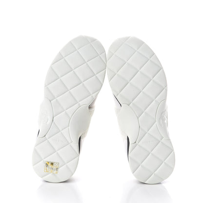 Chanel Stretch Fabric CC Sneakers 35 White 7 of 7