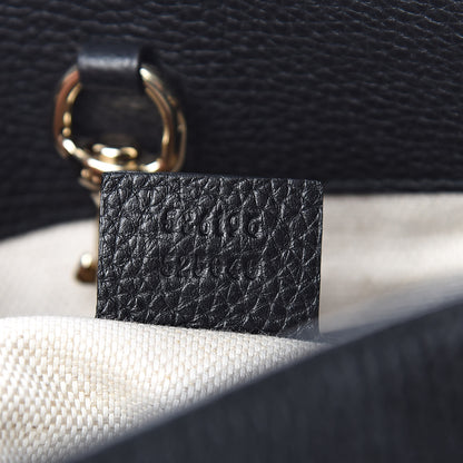 Gucci Pebbled Calfskin Medium Soho Chain Shoulder Bag Black 7 of 10