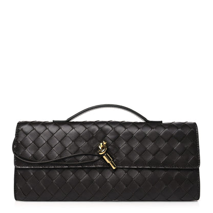 Bottega Veneta Nappa Intrecciato Long Andiamo Top Handle Clutch Fondant 1 of 11