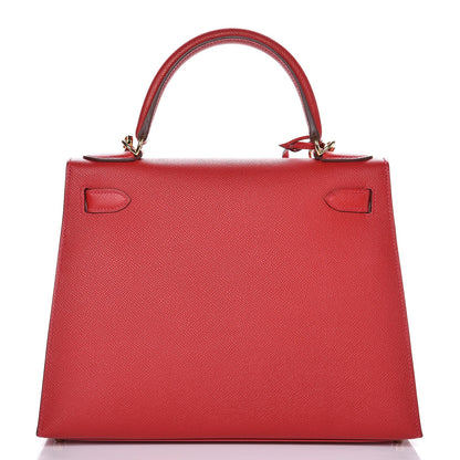 Hermes Epsom Kelly Sellier 28 Rouge Casaque 27 of 36