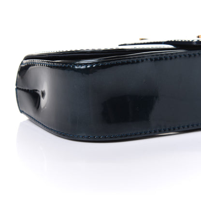 Louis Vuitton Patent Sobe Clutch Blue Nuit 8 of 9