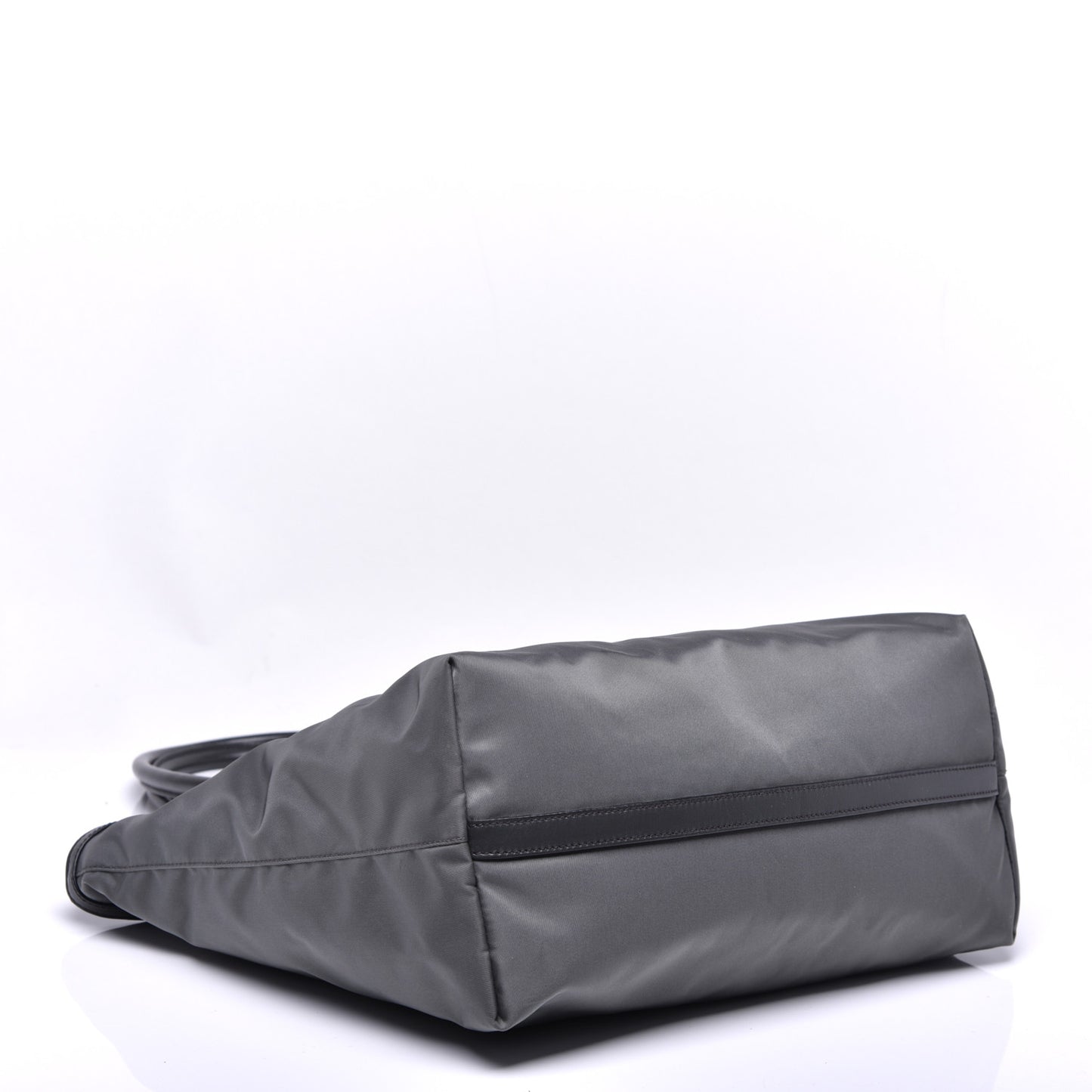Tessuto Nylon Soft Calf Shopping Tote Ardesia
