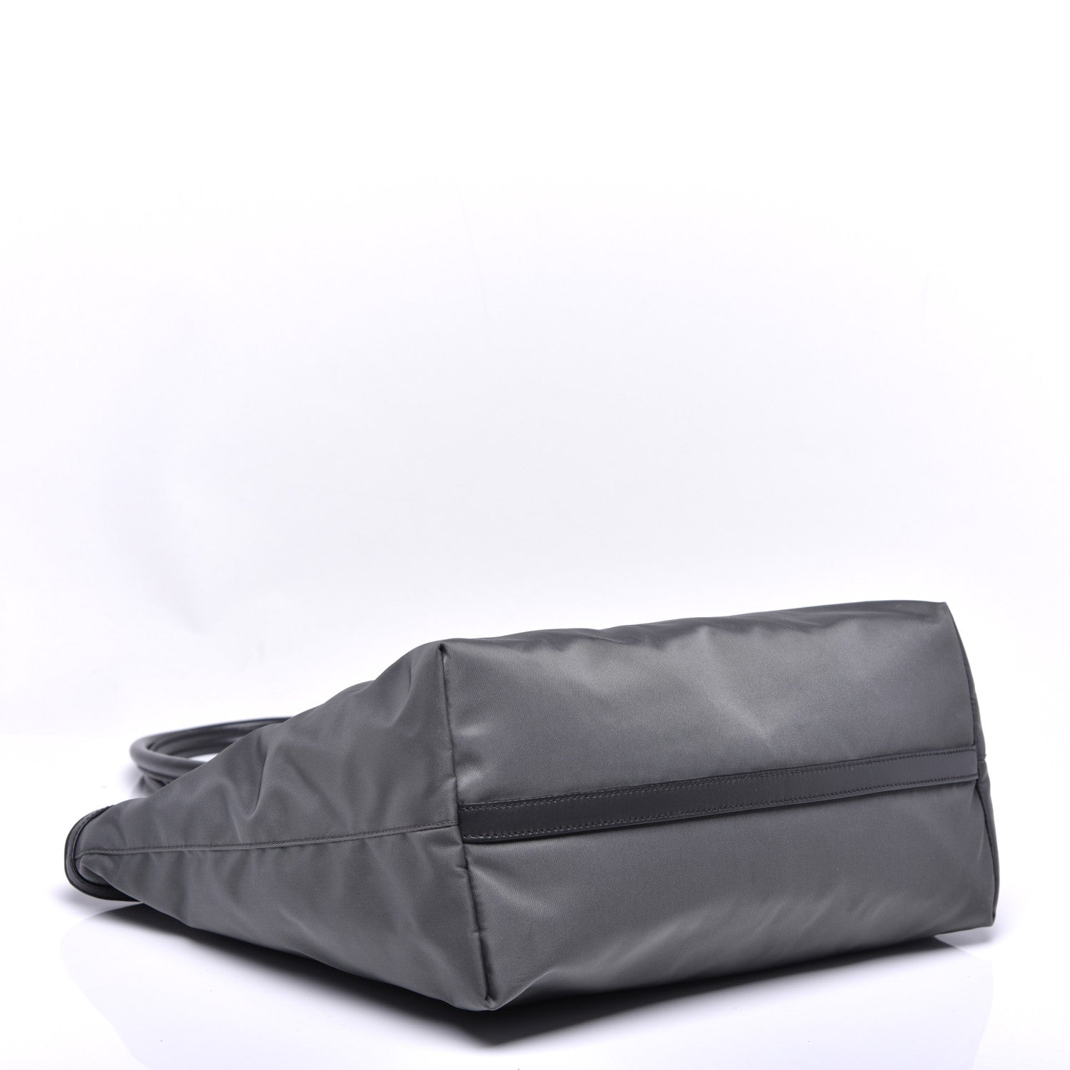 Prada Tessuto Nylon Soft Calf Shopping Tote Ardesia 4 of 8