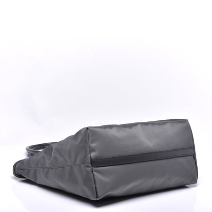 Prada Tessuto Nylon Soft Calf Shopping Tote Ardesia 4 of 8