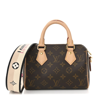 Louis Vuitton Monogram Speedy Bandouliere 20 Black 1 of 17