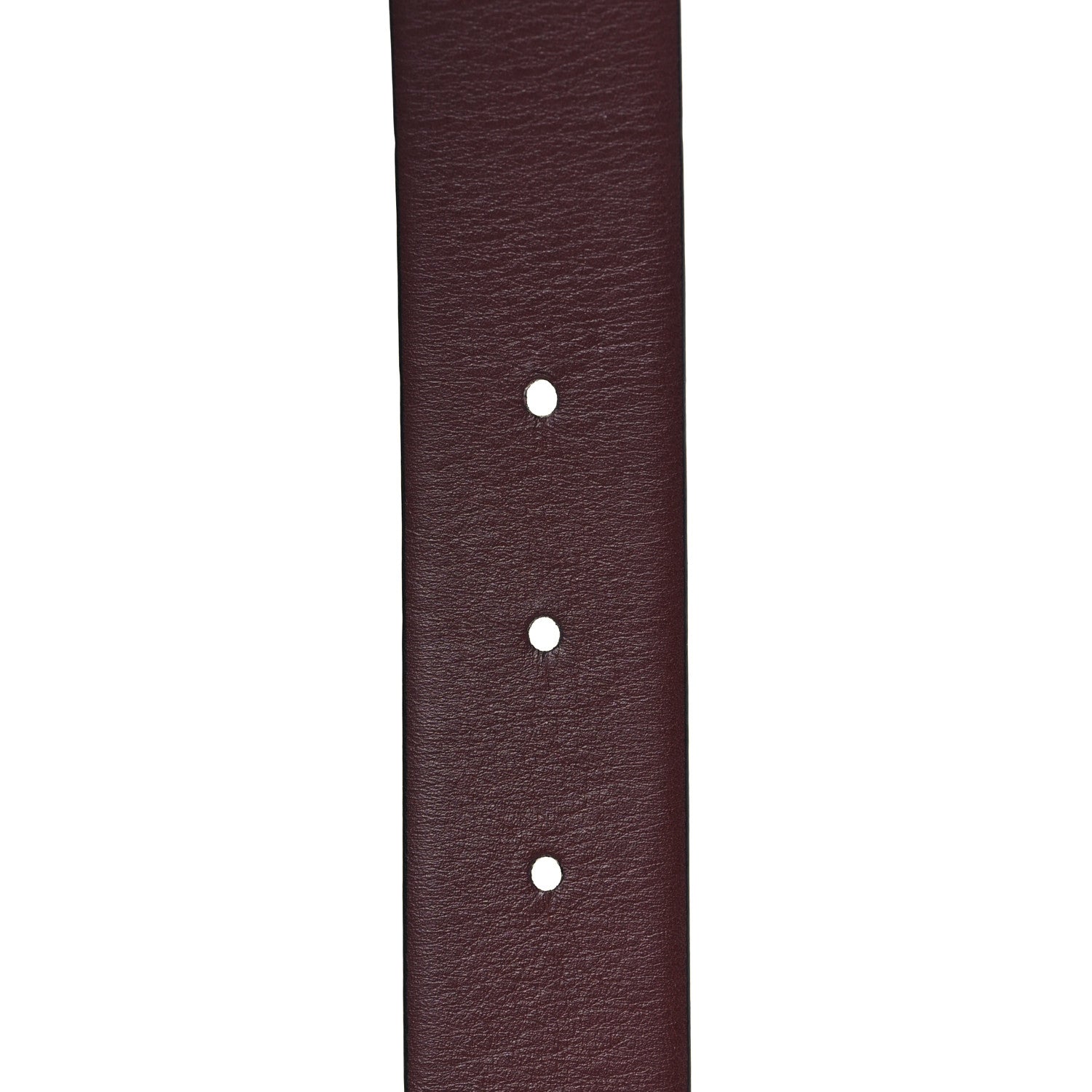 Chanel Calfskin CC Reversible Belt 85 34 Black Burgundy 4 of 6