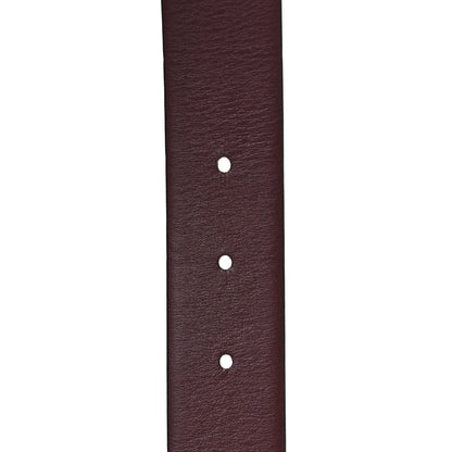 Chanel Calfskin CC Reversible Belt 85 34 Black Burgundy 4 of 6
