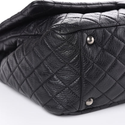 Chanel Calfskin Quilted XXL Travel Flap Bag Black 8 of 10