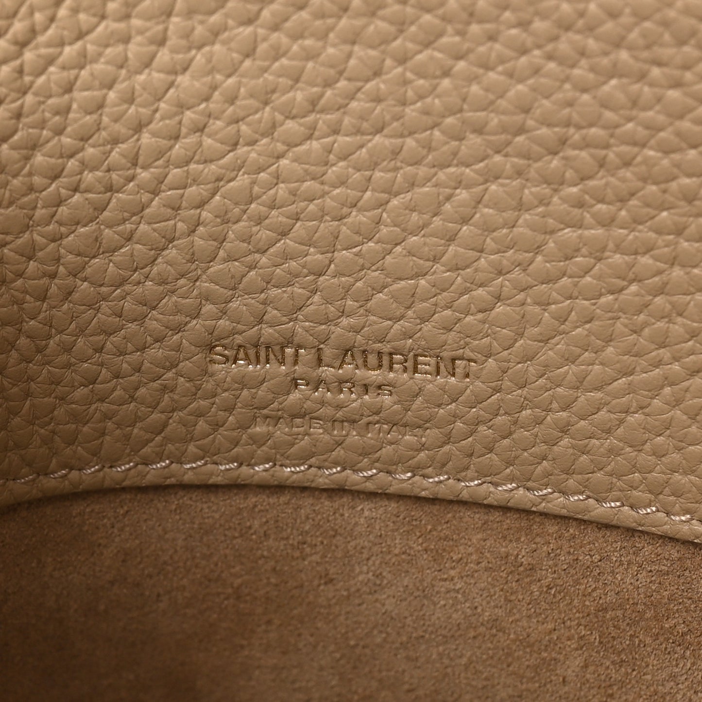 Grained Calfskin Baby Sac De Jour Souple Dark Beige