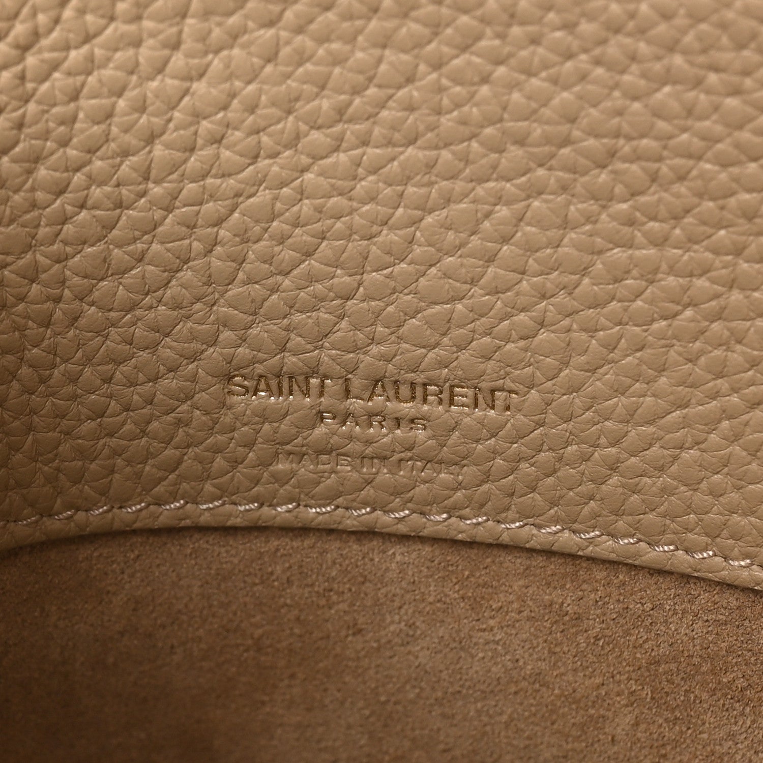 Saint Laurent Grained Calfskin Baby Sac De Jour Souple Dark Beige 7 of 10