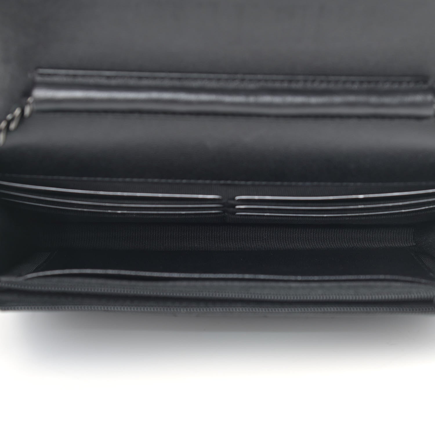 Chanel Lambskin Quilted Wallet On Chain WOC So Black 5 of 14