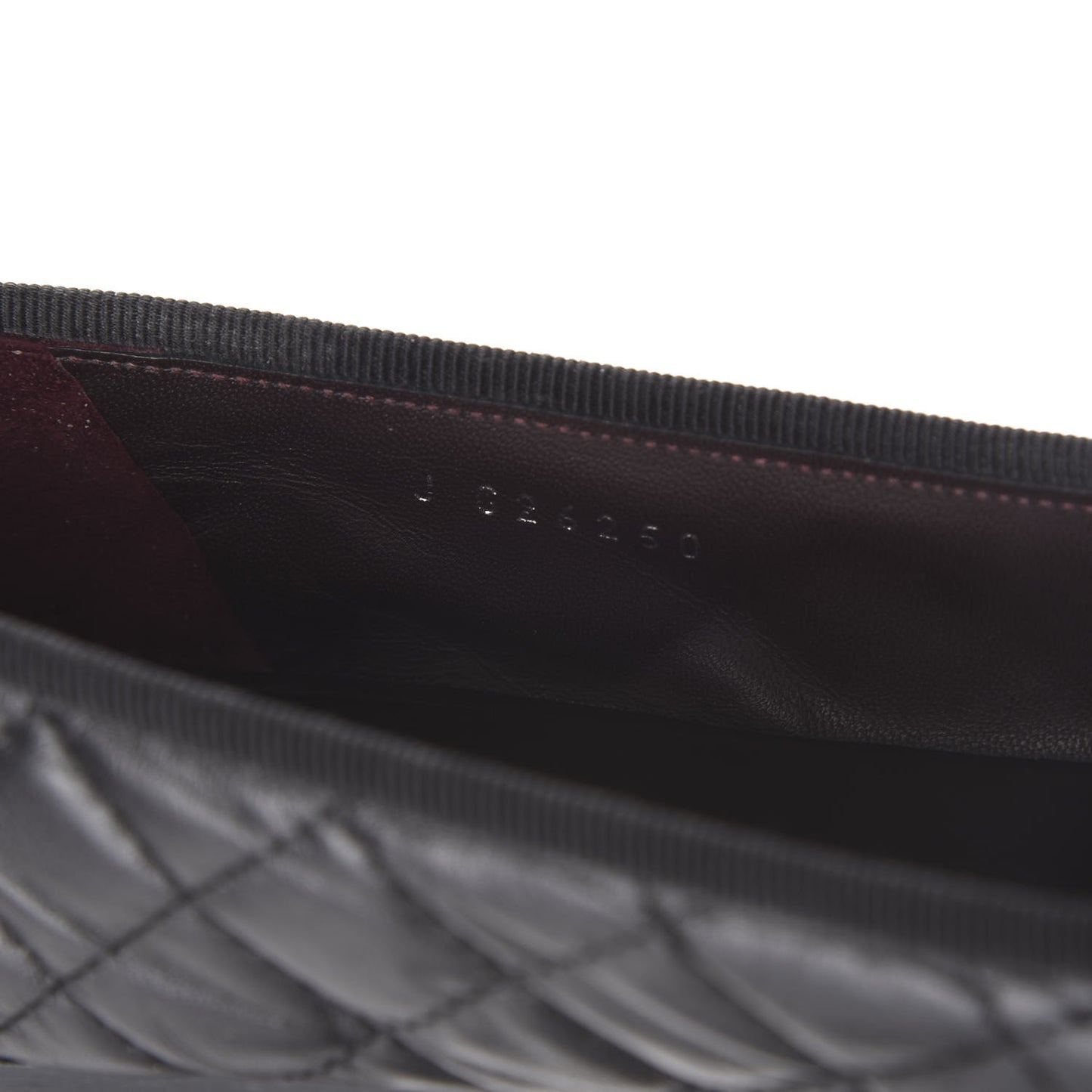 Aged Calfskin Quilted CC Cap Toe Ballerina Flats 39 Black