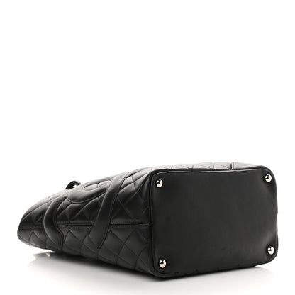 Chanel Calfskin Quilted Medium Cambon Tote Black 4 of 9