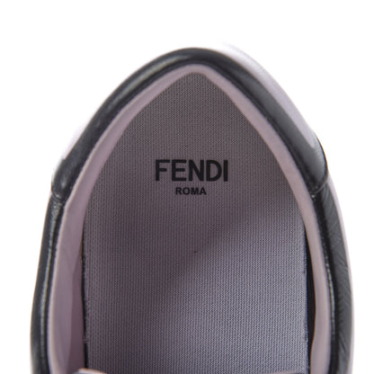 Fendi X JOSHUA VIDES Nappa Rockoclick Slip On Sneakers 38 Pink Xiloph White Black 8 of 9