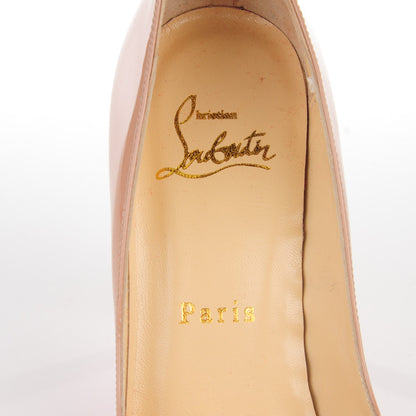 Christian Louboutin Patent Pigalle 100 Pumps 35 Nude 8 of 9