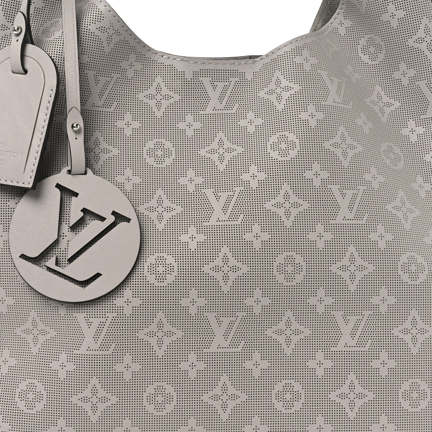 Louis Vuitton Reverse Mahina Carmel Hobo Gris Souris Gray 7 of 9