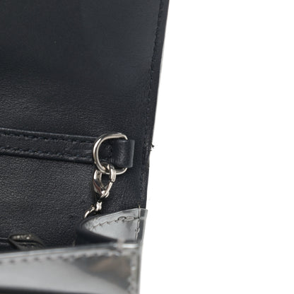 Christian Dior Metallic Micro-Cannage Diorama Wallet on Chain Pouch Argent 11 of 11